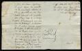 Thumbnail image of item number 2 in: '[Letter from José Antonio Benites to Francisco de la Garza, October 19, 1818]'.