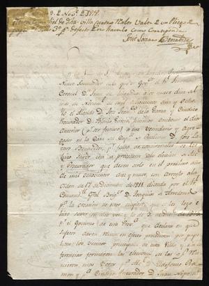 Primary view of [Correspondence between José Francisco de la Garza to the Governor]