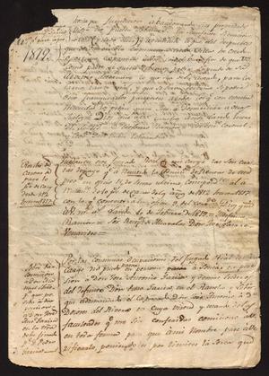 Primary view of object titled '[Correspondence between Ildefonso Ramón and Juan Echeandía]'.