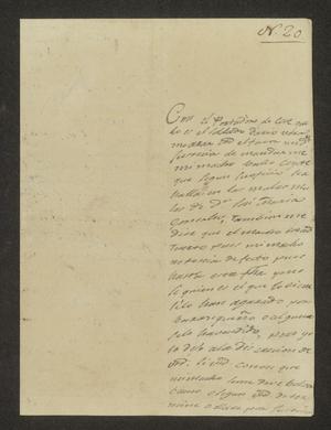 Primary view of object titled '[Letter from José Miguel Garza to the President in Laredo, June 3, 1826]'.