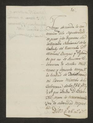 Primary view of [Letter from Manuel de Villarreal to the Laredo Alcalde, March 12, 1823]