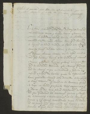 Primary view of object titled '[Proceedings from the Laredo Ayuntamiento]'.