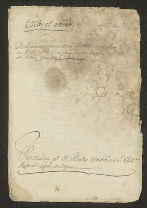 Primary view of object titled '[Proceedings of the Case of Juana Gutiérrez]'.