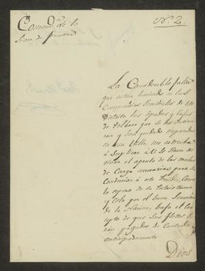 [Letter from Antonio Elosua to the Laredo Alcalde, October 20, 1826]
