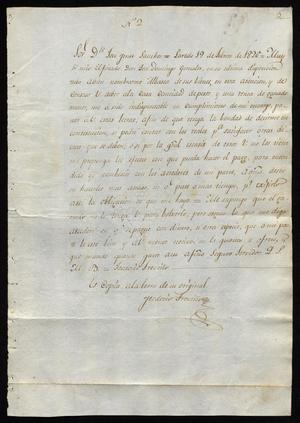 Primary view of object titled '[Documents Pertaining to the Estate of José Domingo González]'.