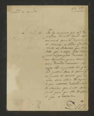 [Letter from Nicasio Sánchez to the Commandante, February 8, 1826]