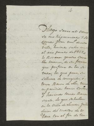 Primary view of object titled '[Letter from José Antonio de León to the Laredo Alcalde, February 23, 1823]'.