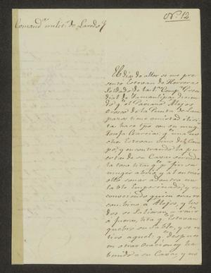 [Letter from Manuel Nogaro to the Laredo Alcalde, November 26, 1826]