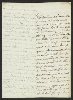 Primary view of object titled '[Request from José Andrés Sobrevilla]'.