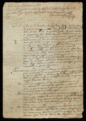 Primary view of object titled '[Last Will and Testament for Maria Petra Sánchez]'.