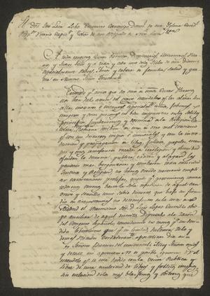 Primary view of object titled '[Copied Statement from José León Lobo Guerrero]'.