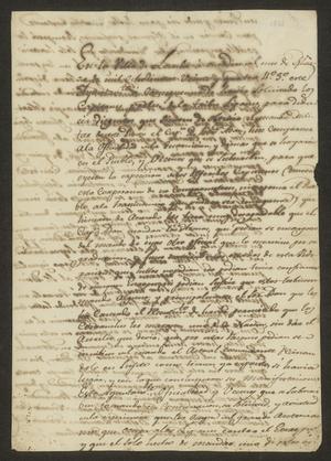 Primary view of object titled '[Letter from the Laredo Ayuntamiento to Guadalupe Arambura, March 11, 1824]'.