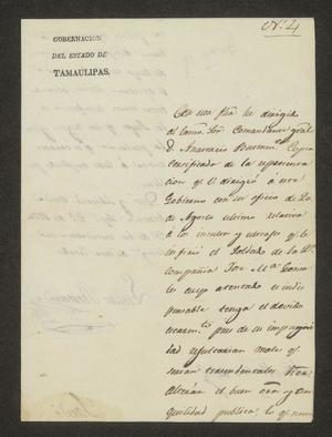 [Letter from Lucas Fernández to the Laredo Alcalde, September 27, 1826]