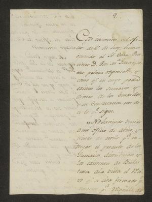 Primary view of object titled '[Letter from José Francisco de la Garza and Teodosio Treviño to the Laredo Alcalde, May 1, 1823]'.