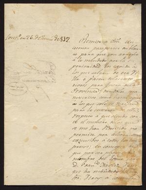[Message from José María Echeagaray to Ildefonso Ramón, May 17, 1819]