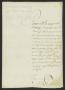 Thumbnail image of item number 1 in: '[Announcement from Joaquín de Arredondo]'.