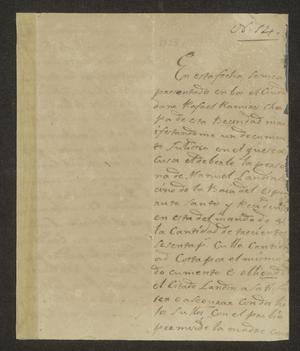 [Letter from José Miguel de Hinojosa to the Laredo Alcalde, January 28, 1825]