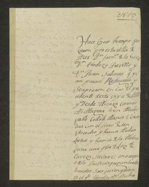 [Letter from José Miguel Garza to the Laredo Alcalde, May 26, 1826]