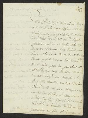 Primary view of object titled '[Request from Francisco Galván to a Laredo Alcalde]'.