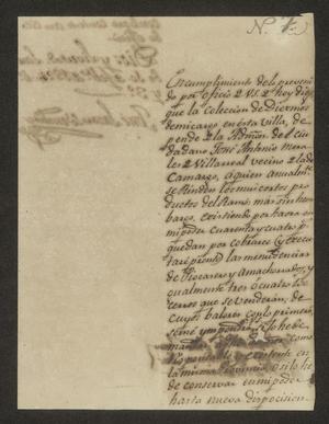 [Letter from José Lázaro Benavides to the Ayuntamiento President, February 10, 1824]