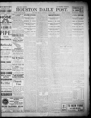 The Houston Daily Post (Houston, Tex.), Vol. XVIITH YEAR, No. 331, Ed. 1, Saturday, March 1, 1902