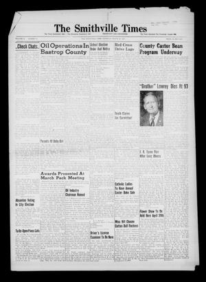Primary view of object titled 'The Smithville Times Transcript and Enterprise (Smithville, Tex.), Vol. 62, No. 13, Ed. 1 Thursday, March 26, 1953'.