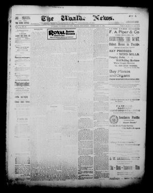 Primary view of object titled 'The Uvalde News. (Uvalde, Tex.), Vol. 14, No. 36, Ed. 1 Thursday, February 15, 1900'.