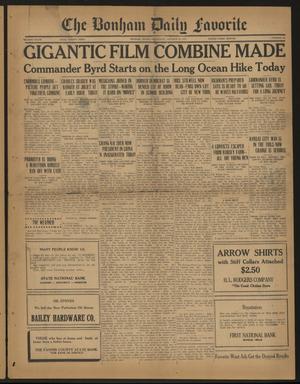 The Bonham Daily Favorite (Bonham, Tex.), Vol. 36, No. 84, Ed. 1 Wednesday, October 10, 1928