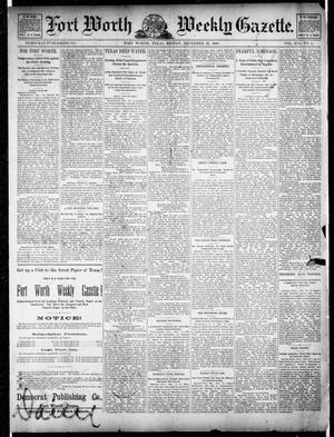 Fort Worth Weekly Gazette. (Fort Worth, Tex.), Vol. 19, No. 2, Ed. 1, Friday, December 21, 1888