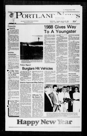 Primary view of object titled 'Portland News (Portland, Tex.), Vol. 22, No. 52, Ed. 1 Thursday, December 29, 1988'.