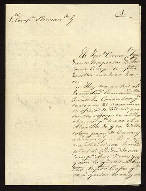 [Letter from the Comandante Militar to the Laredo Alcalde, May 26, 1827]