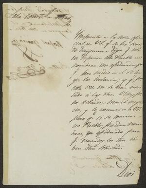 [Letter from Rafael García to the Laredo Ayuntamiento, May 10, 1832]