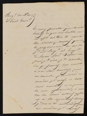 [Letter from Trinidad Vela to the Laredo Justice of the Peace, March 9, 1841]