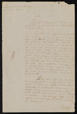 [Letter from Policarzo Martinez to the Laredo Justice of the Peace, March 29, 1841]