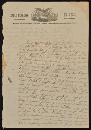 [Document Concerning the Will of Manuel Jose Salinas]