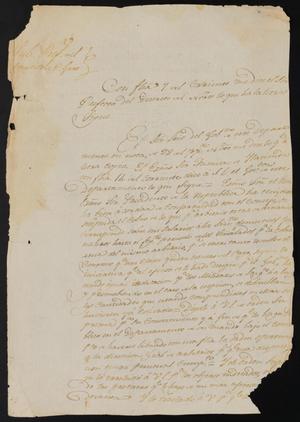 Primary view of object titled '[Letter from José Antonio Flores to the Justice of the Peace in Laredo, December 18, 1838]'.