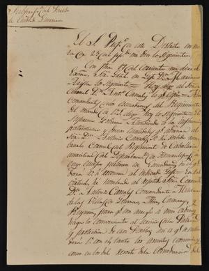 [Letter from Policarzo Martinez to the Laredo Ayuntamiento, March 5, 1842]