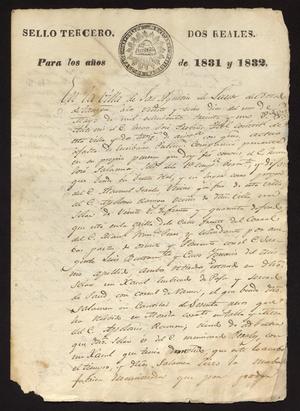 Primary view of object titled '[Statement from the Alcalde]'.