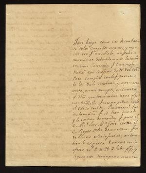[Letter from José Antonio Leal to the Laredo Alcalde, August 21, 1829]