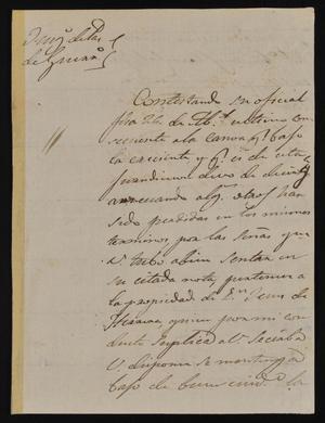[Letter from Carnilio Martinez to the Laredo Justice of the Peace, May 17, 1842]
