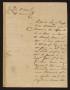 Thumbnail image of item number 1 in: '[Letter from Santiago Vela to the Laredo Alcalde, October 26, 1831]'.