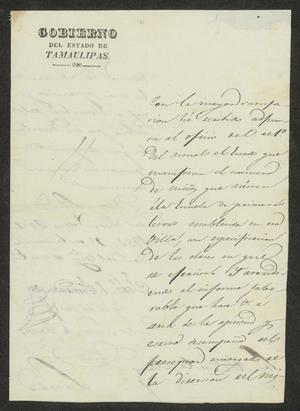 [Letter from the Governor of Tamaulipas to the Laredo Alcalde, March 27, 1832]