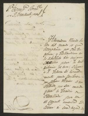 [Letter from Estevan Felles to the Laredo Alcalde, September 1, 1833]
