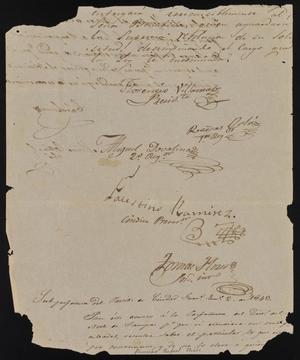 [Letter from Jesus Cárdenas to the Laredo Ayuntamiento, January 2, 1843]