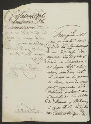 [Letter from Francisco Lojero to the Laredo Ayuntamiento, December 18, 1834]