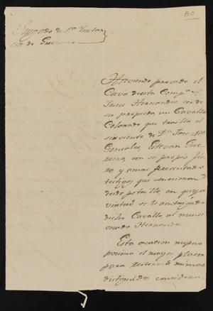 [Letter from José San Miguel to the Laredo Alcalde, June 18, 1835]