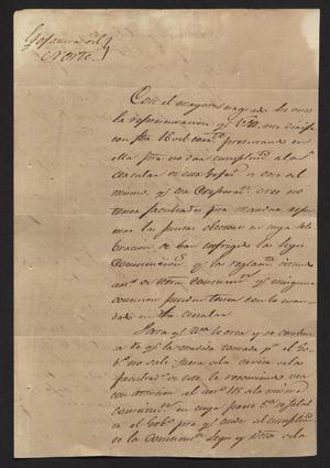 [Letter from Juan Molano to the Laredo Alcalde, July 23]