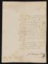 Thumbnail image of item number 1 in: '[Letter from José Antonio Flores to the Laredo Alcalde, September 13, 1837]'.