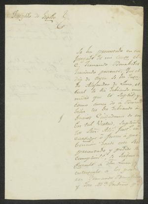 Primary view of [Letter from José Lorenzo Urias to the Laredo Alcalde, May 22, 1833]