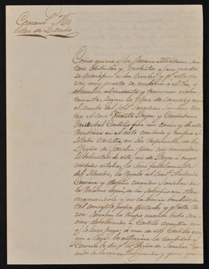 [Letter from the Comandante Militar to the Laredo Alcalde, August 10, 1842]